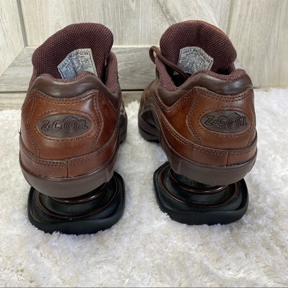 Z-Coil Legends Classic Brown Leather Orthotic Walking Shoes Pain Relief 5 - Picture 10 of 10